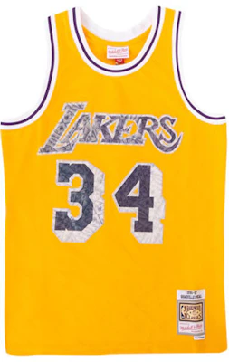 Mitchell & Ness 75th Anniversary Lakers Shaquille O''Neal Jersi Kuning 96-97. SMJY1202-LAL96SONLTGD Buy Mitchell & Ness 75th Anniversary Lakers Shaquille O''Neal Jersi Kuning 96-97. SMJY1202-LAL96SONLTGD