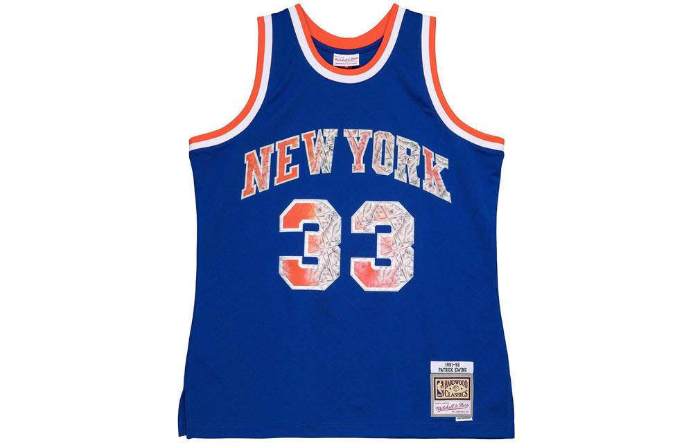 Mitchell Ness Mitchell & Ness 75th Anniversary Patrick Ewing Knicks Jersey Blue. SMJY1202-NYK91PEWBLUE 圖 2