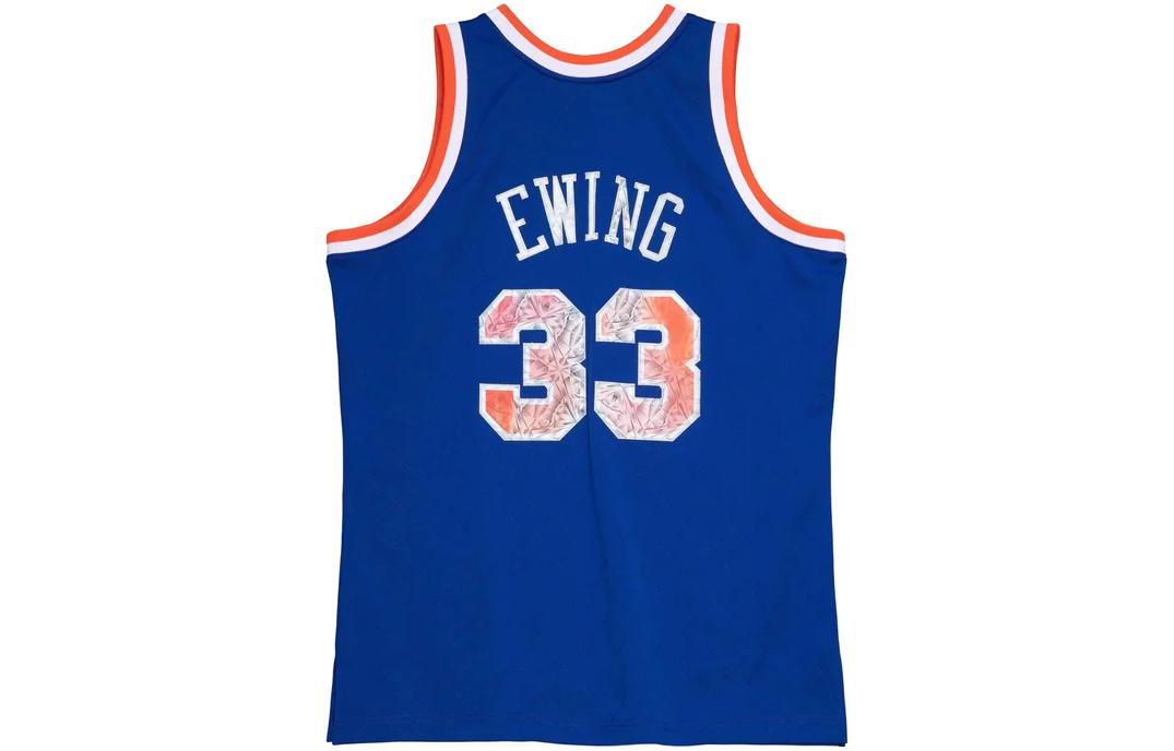 Mitchell Ness Mitchell & Ness 75th Anniversary Patrick Ewing Knicks Jersey Blue. SMJY1202-NYK91PEWBLUE 圖 3