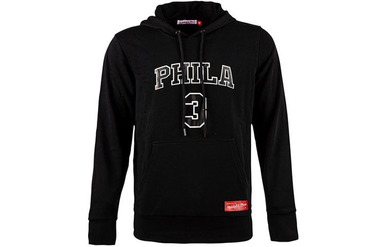 Mitchell Ness Mitchell & Ness 76ers Burgundy Crewneck Sweatshirt Unisex FCPO1037-P76YYPPPSCAR