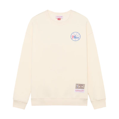 Mitchell Ness Mitchell & Ness 76ers Letter Print Pullover Hoodie Unisex Black Red Colorblock FNNP3417-P7601AIVBKRD