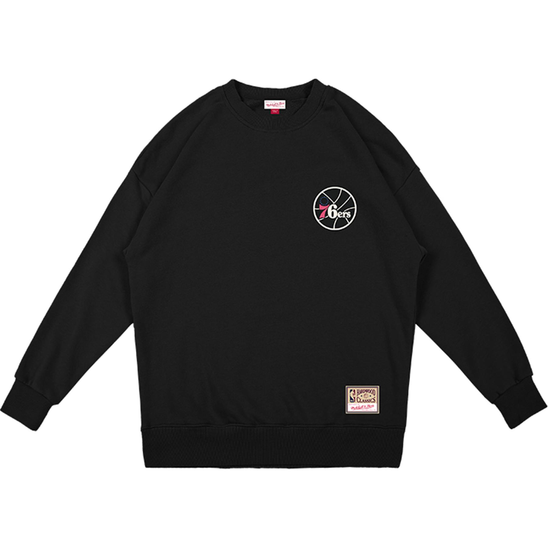 Mitchell Ness Mitchell & Ness 76ers Red Fleece Hoodie Unisex Casual Wear MN16H16-PHI