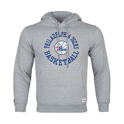 Mitchell Ness Mitchell & Ness 76ers Team Logo Short-Sleeve Hoodie Unisex - Royal Blue HDSSAJ19008-P76RYRD
