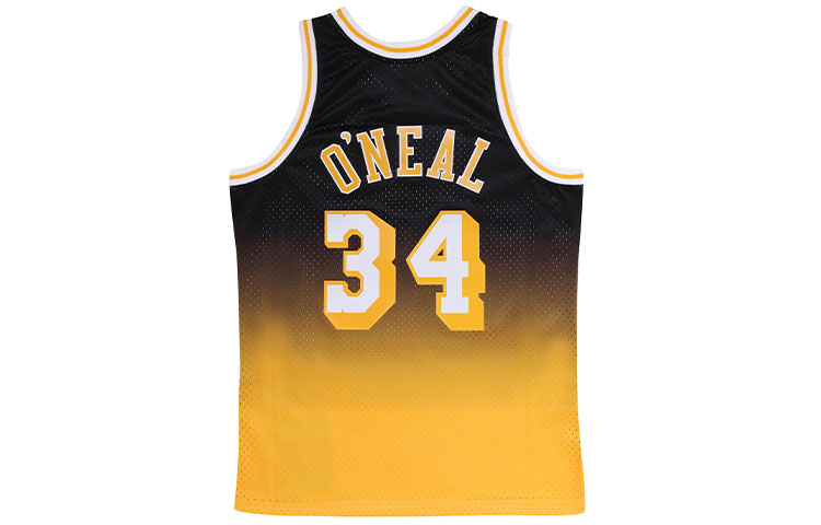 Mitchell Ness Mitchell & Ness 96-97 #34 Fadeaway Swingman Gradient Basketball Jersey Yellow/Black. SMJY4247-LAL96SONGDBK 圖 3