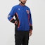 Lookbook Mitchell Ness Mitchell & Ness 96-97 New York Knicks Retro Colorblock Jacket Blue Unisex. AWJKCP19195-NYKROYA96
