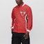 Shop Mitchell Ness Mitchell & Ness '92-'93 Chicago Bulls Red Letterman Animal Print Jacket Unisex AWJKGS18054-CBUSCAR92