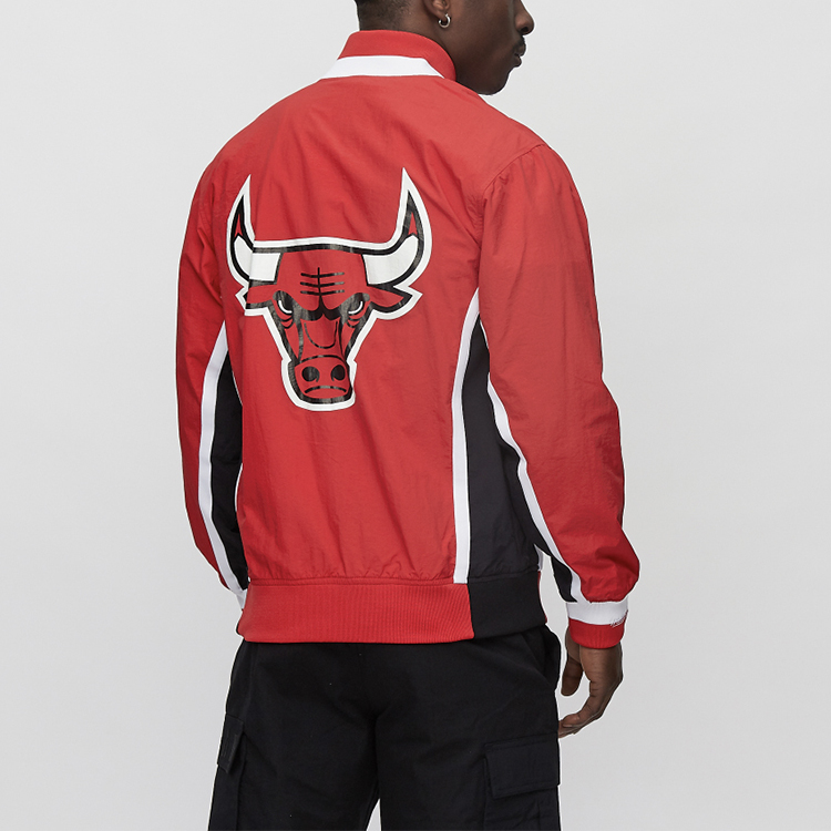 Purchase ミッチェル＆ネス ''92-''93 シカゴ・ブルズ レッド レターマン アニマルプリントジャケット ユニセックス AWJKGS18054-CBUSCAR92