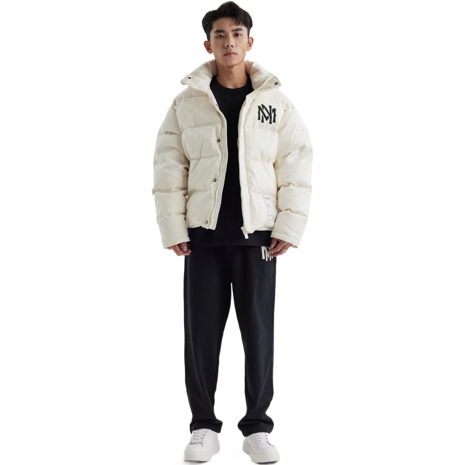 Purchase ミッチェル＆ネス ホワイトロゴ パファージャケット 冬用 厚手フードコート MNHYAWTODJ028-OFW