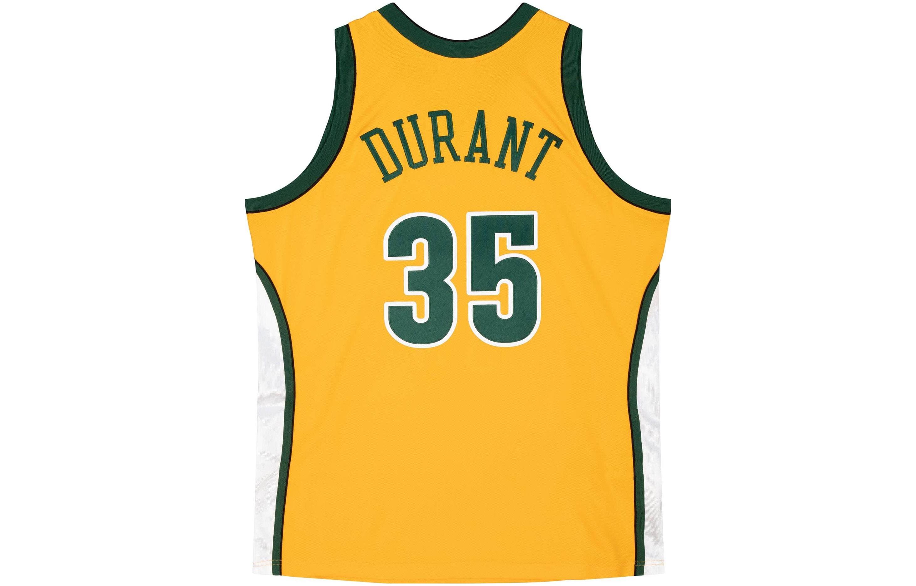 Mitchell Ness Mitchell & Ness  Yellow Sleeveless Basketball Jersey with Logo Print. AJY4CP19176-SSULTGD07KDU 圖 3
