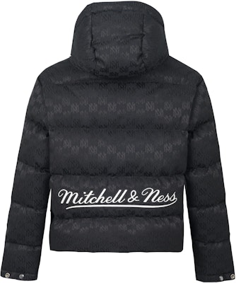 Mitchell Ness Mitchell & Ness All-Over Logo Puffer Jacket Black Unisex Winter Casual Short Coat. MNHYAWTODJ028-BLK Shop Mitchell Ness Mitchell & Ness All-Over Logo Puffer Jacket Black Unisex Winter Casual Short Coat. MNHYAWTODJ028-BLK