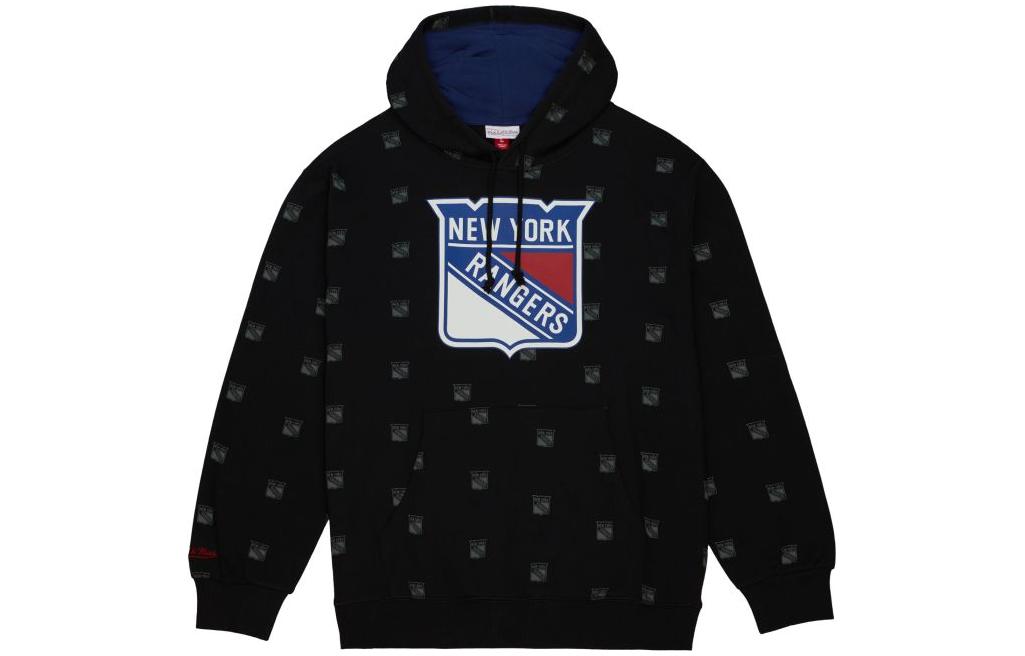 Mitchell Ness Mitchell & Ness All-Over Print Hoodie Royal Blue FPHD5060-NYMYYPPPBLUE