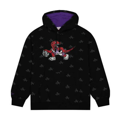 Mitchell Ness Mitchell & Ness All-Over Print Hoodie Men’s Black FPHD5940-NYAYYPPPBLCK