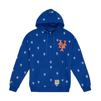 Mitchell Ness Mitchell & Ness All-Over Print Pullover Hoodie Black () FPHD5940-MHEYYPPPBLCK