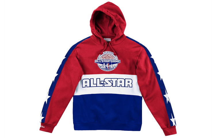 Mitchell Ness Mitchell & Ness All-Star Fleece Colorblock Hoodie Winter Unisex Blue Green FPHDDF18024-ASGTEAL96