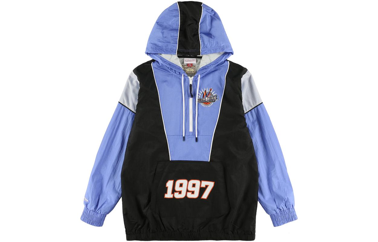 Mitchell Ness Mitchell & Ness All-Over Letter Print Hoodie Black FPHD5940-LALYYPPPBLCK