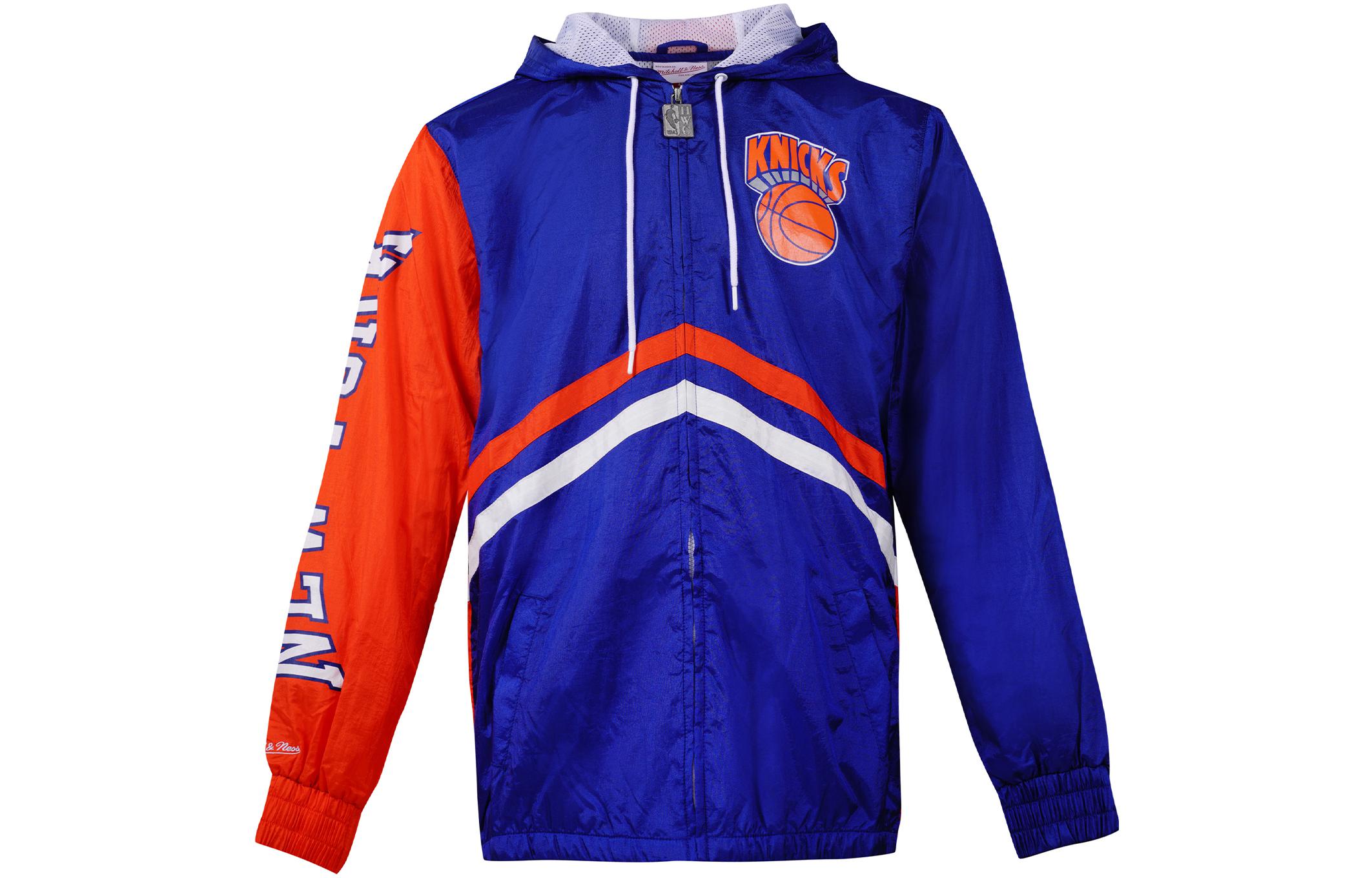 Mitchell Ness Mitchell & Ness Alphabet Logo Printed Hoodie Blue - Long Sleeve Sweatshirt FPHD4987-PPHYYPPPLTBL