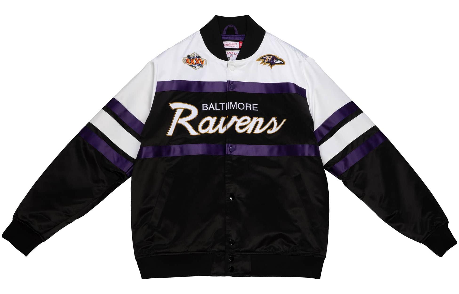 Mitchell Ness Mitchell & Ness Alphabet Print Colorblock Zip Jacket - Long Sleeve OJZP5517-SSEYYPPPMTWH