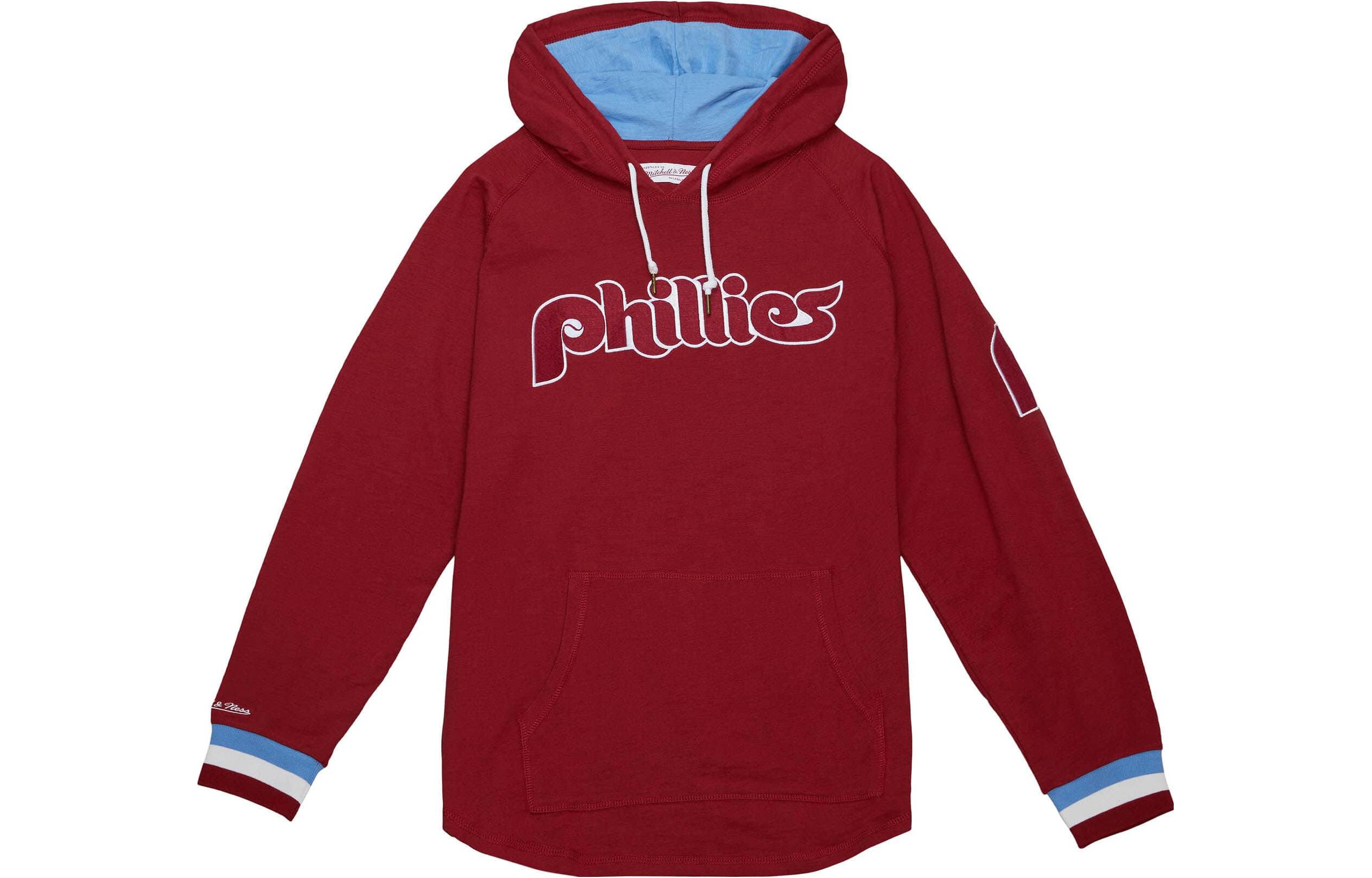 Mitchell Ness Mitchell & Ness Alphabet Print Hoodie Red Long Sleeve THOD4999-PPHYYPPPCARD