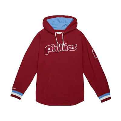 Mitchell Ness Mitchell & Ness Alphabet Print Hoodie Red Long Sleeve THOD4999-PPHYYPPPCARD
