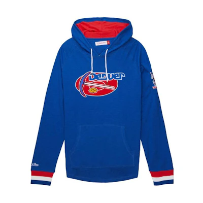 Mitchell Ness Mitchell & Ness Alphabet Print Pullover Hoodie Blue THOD4999-DNUYYPPPROYA