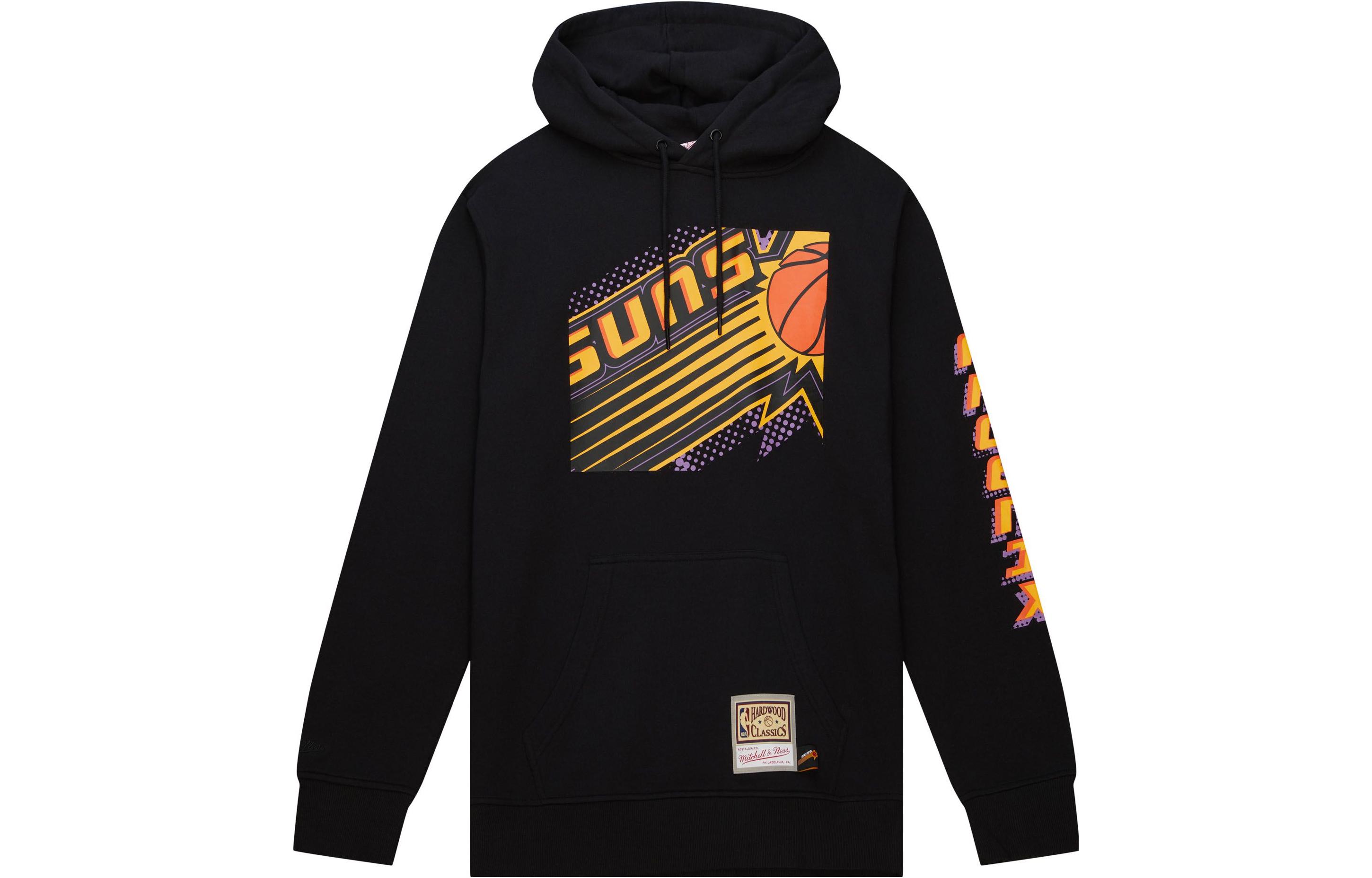 Mitchell Ness Mitchell & Ness Alphabet Print Pullover Hoodie Black Mens FPHD4771-OMAYYPPPBLCK