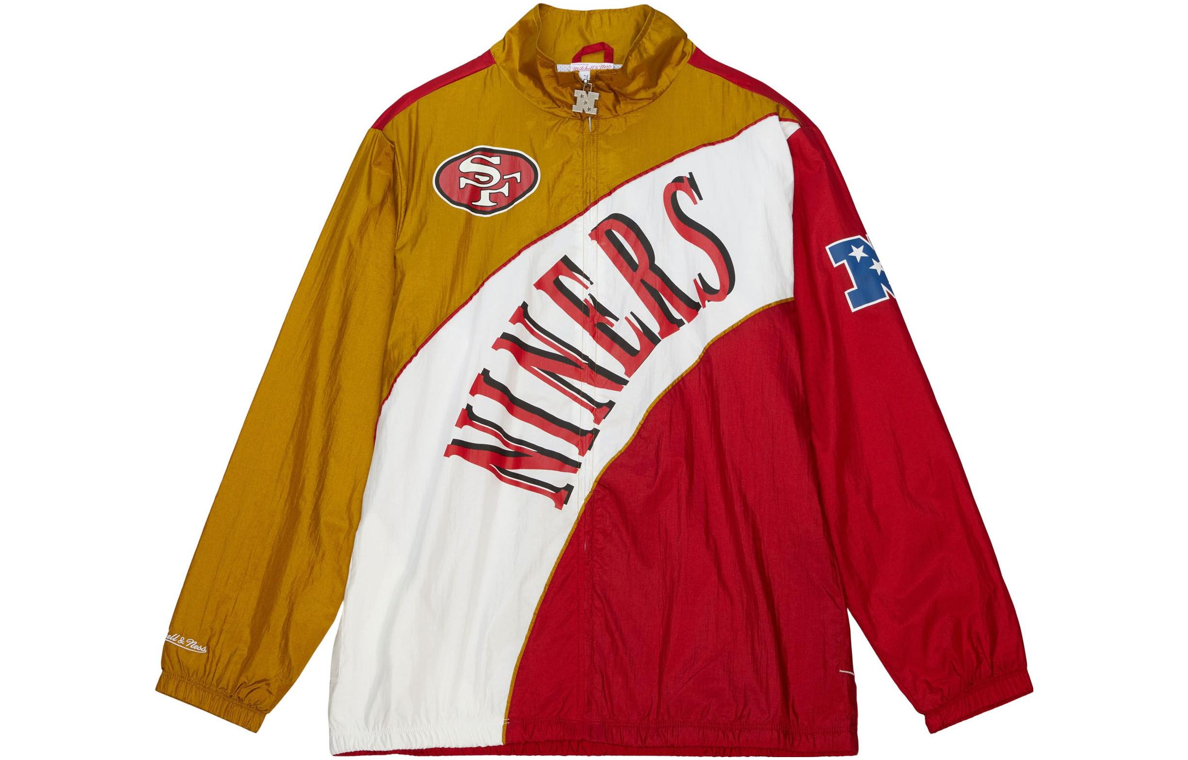 Mitchell Ness Mitchell & Ness Alphabet Print Snap Jacket Men’s Black OJBF4854-NYKYYPPPBKWH