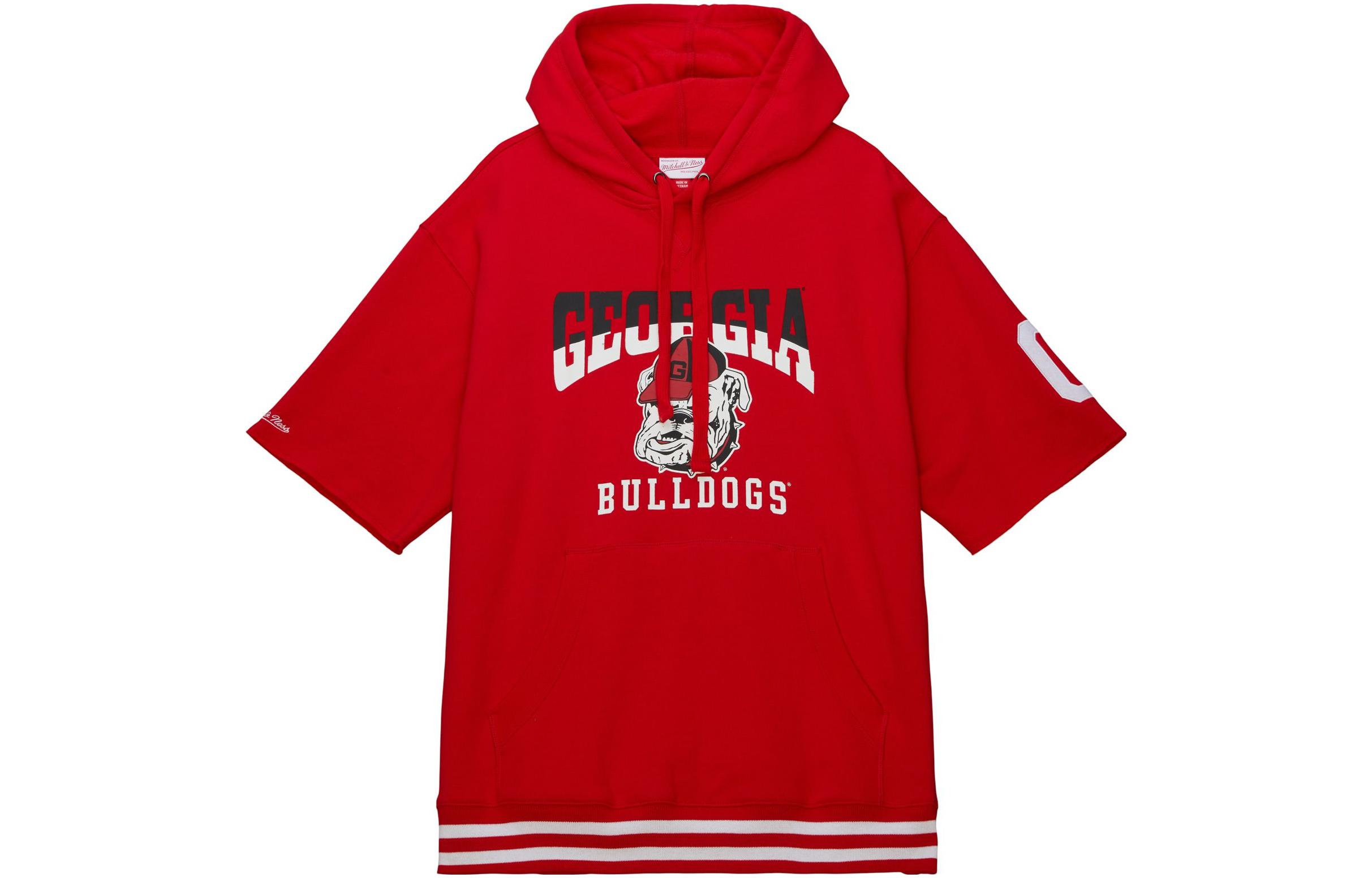 Mitchell Ness Mitchell & Ness Alphabet Stripe Red Hoodie Long Sleeve FPHD6293-CHUYYPPPRDGY