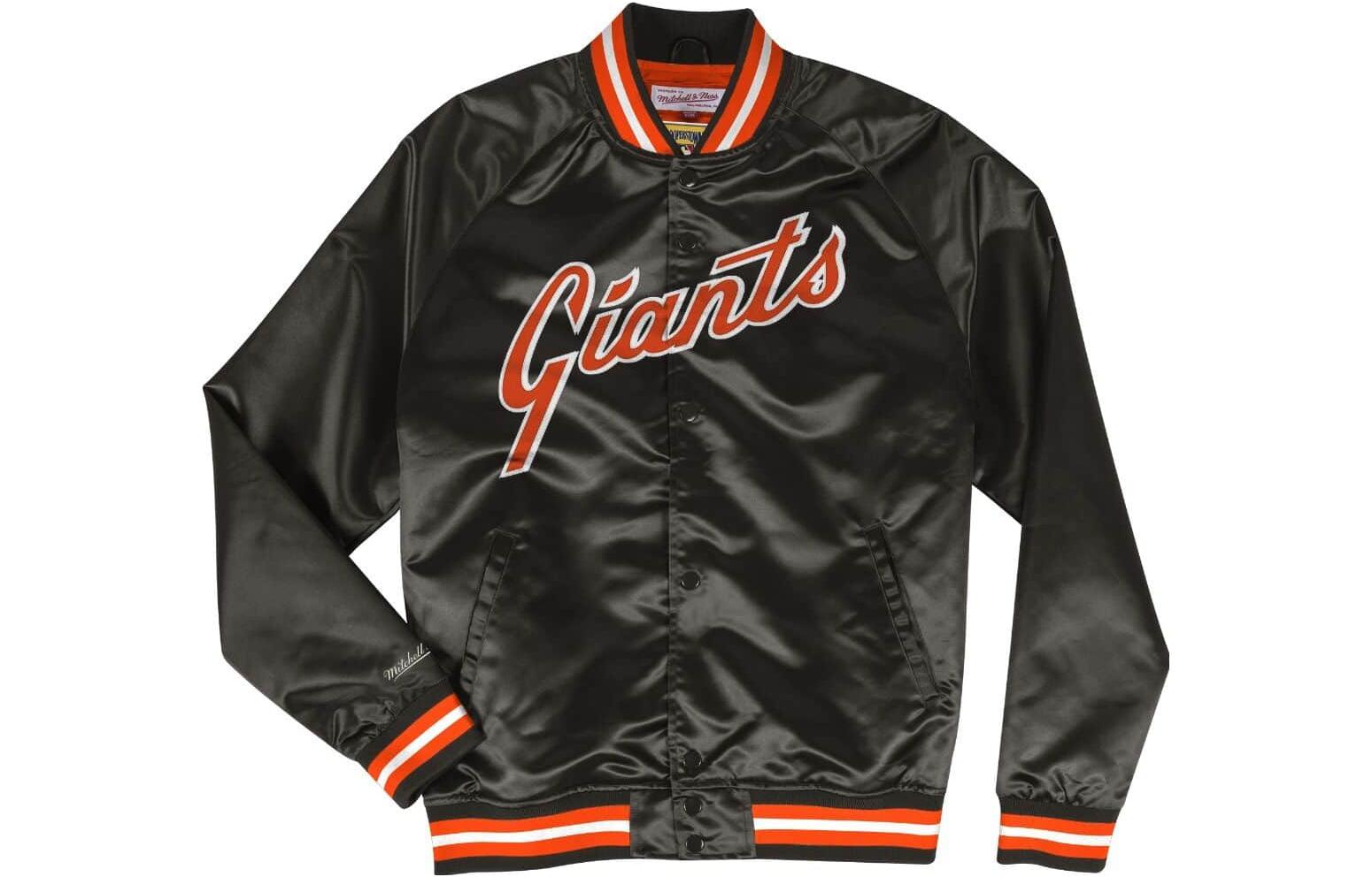 Mitchell Ness Mitchell & Ness Alphabet Zip-Up Jacket Black STJKMG18013-SFGBLCK