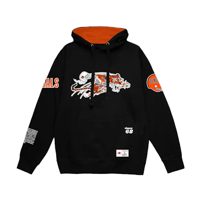Mitchell Ness Mitchell & Ness Animal Print Hoodie Black Long Sleeve FPHD5940-LARYYPPPBLCK