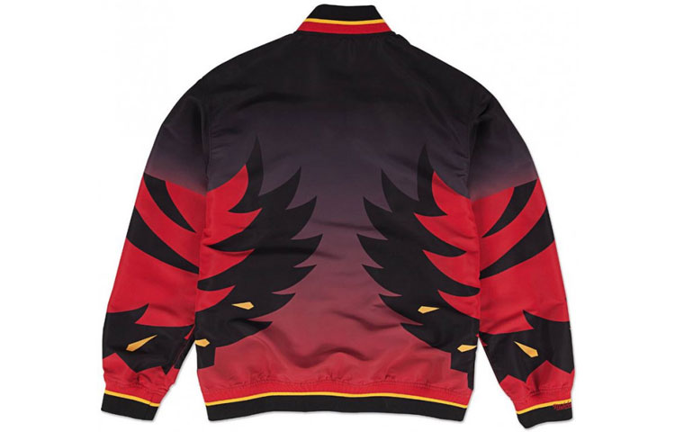 Mitchell Ness Mitchell & Ness Atlanta Hawks 95-96 Warm-Up Basketball Jersey Unisex Red. AWJKLG18017-AHABLCK95 圖 3