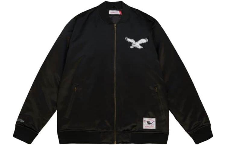 Mitchell Ness Mitchell & Ness AtlAnta Hawks Full-Zip Jacket Black Long Sleeve STJKTC23010-PEABLCK