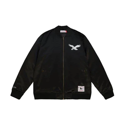 Mitchell Ness Mitchell & Ness AtlAnta Hawks Full-Zip Jacket Black Long Sleeve STJKTC23010-PEABLCK