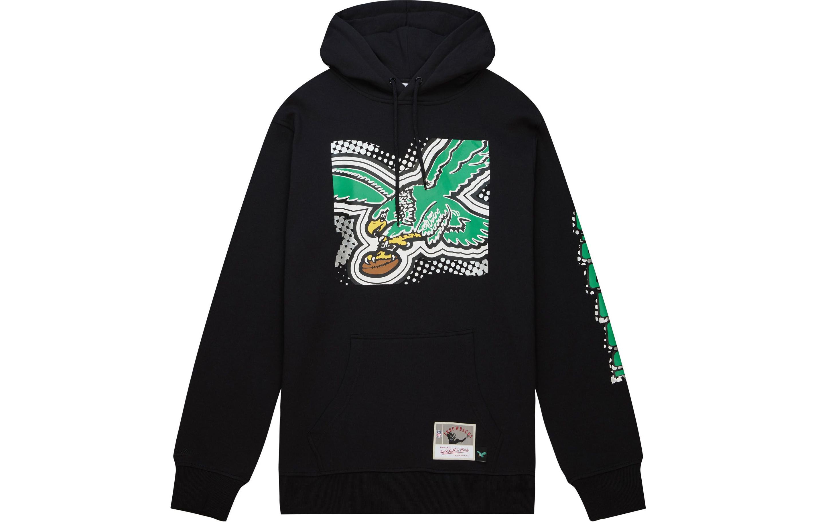 Mitchell Ness Mitchell & Ness Badge Logo Green Pullover Hoodie FPHD4987-GBPYYPPPDKGN