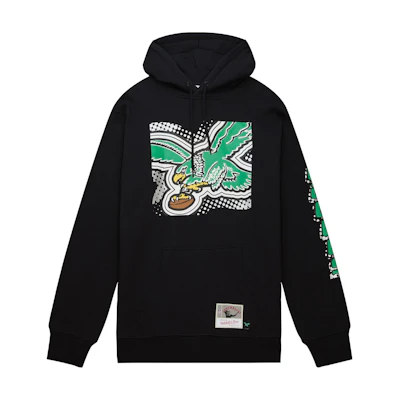 Mitchell Ness Mitchell & Ness Badge Logo Green Pullover Hoodie FPHD4987-GBPYYPPPDKGN