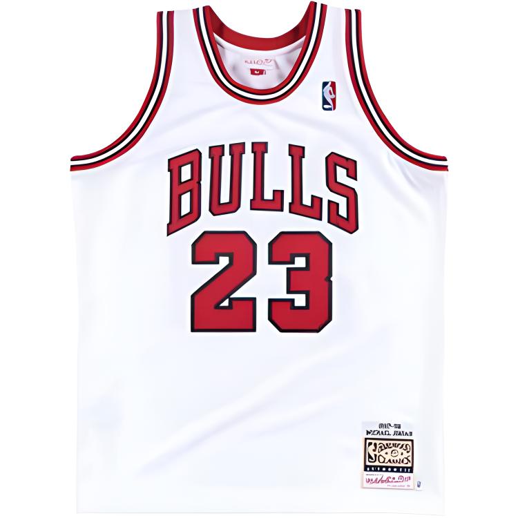 Mitchell Ness Mitchell & Ness Authentic 1997-98 Chicago Bulls Michael Jordan Jersey White AJY4GS18398-CBUWHIT97MJO