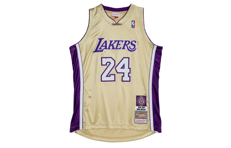 Mitchell Ness Mitchell & Ness Authentic 96-16 Lakers Kobe Bryant #24 Gold Jersey Mens Retro AJY4CP20021-LALGOLD96KBR