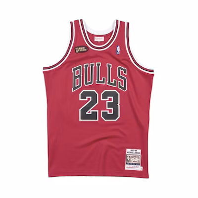 Mitchell Ness Mitchell & Ness Authentic Chicago Bulls 97-98 Finals Michael Jordan Jersey Red BA688C-CBU-R-MBX