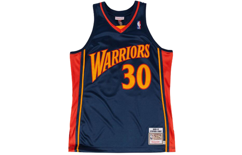 Mitchell Ness Mitchell & Ness Authentic Retro NBA 09-10 Stephen Curry Warriors Jersey Navy 7226-310-09SCURR 圖 2