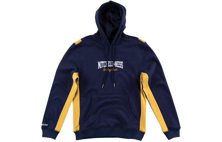 Mitchell Ness Mitchell & Ness Beige Unisex Crewneck Sweatshirt with Solid Letter Print Long Sleeve MA13M045C-GRAY