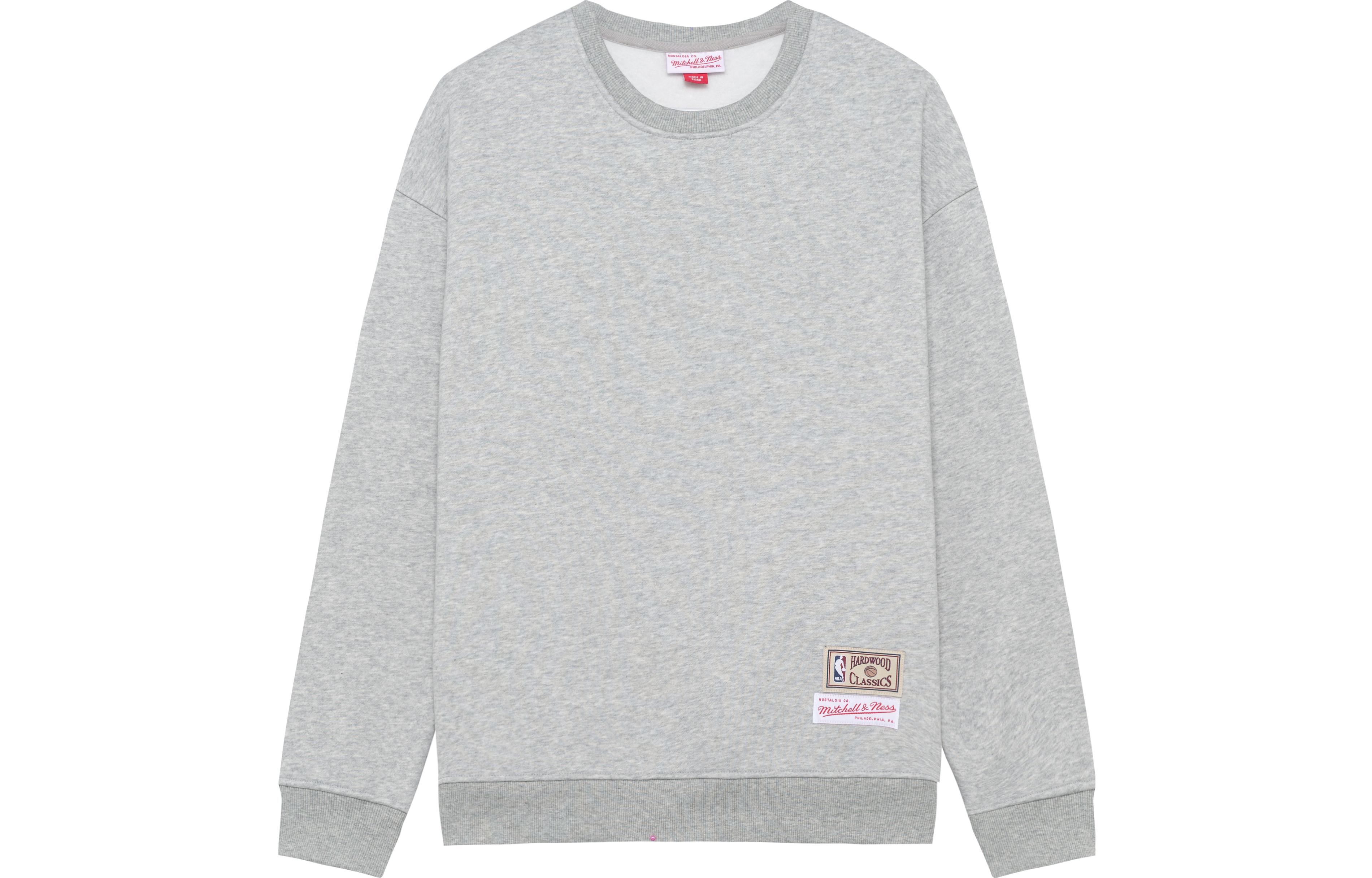 Mitchell Ness Mitchell & Ness Big Letter Patchwork Fleece Crewneck Sweatshirt - Black MN12R15-BLACK