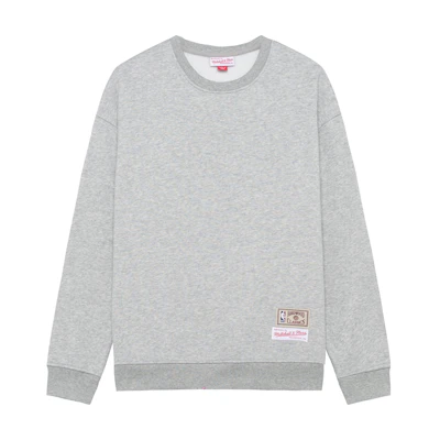 Mitchell Ness Mitchell & Ness Big Letter Patchwork Fleece Crewneck Sweatshirt - Black MN12R15-BLACK