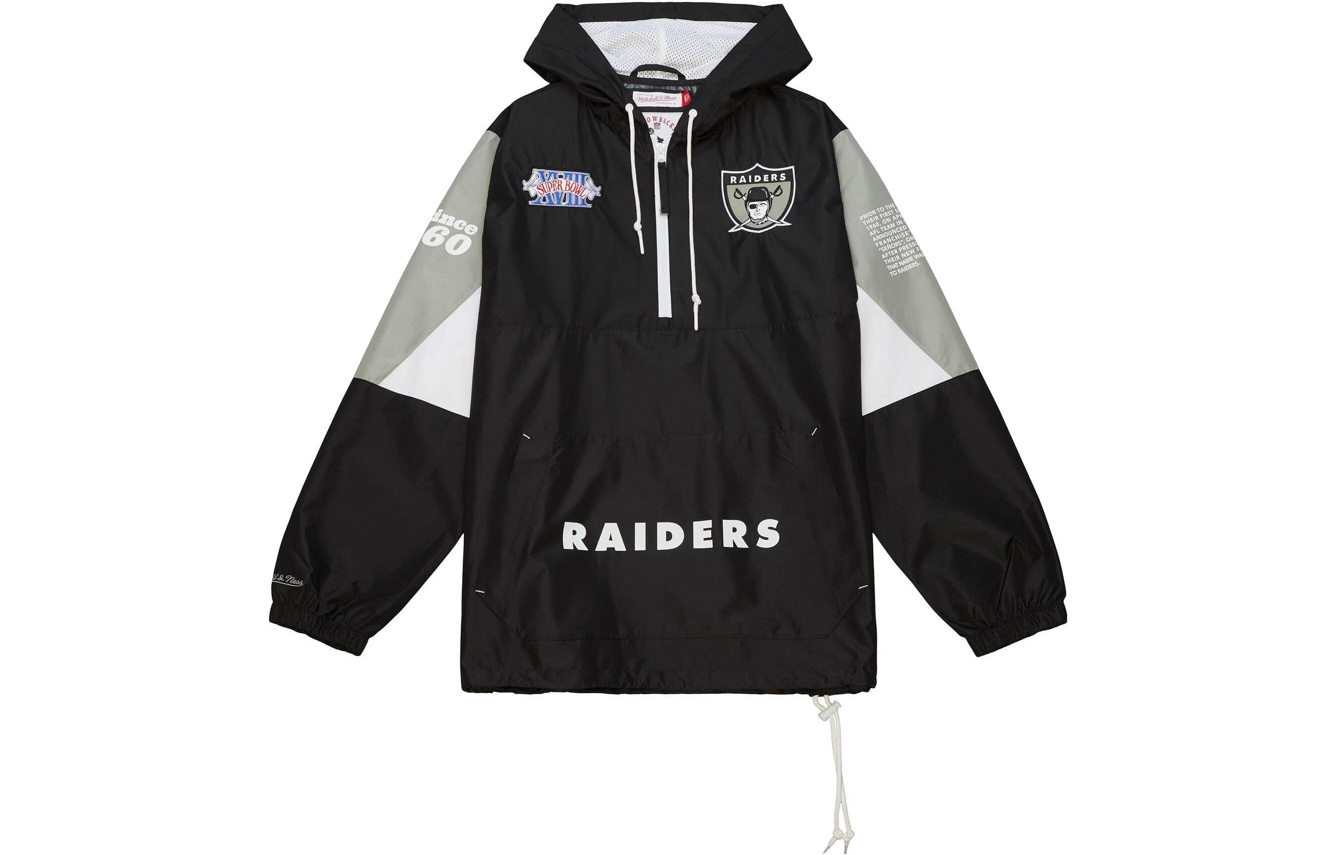 Mitchell Ness Mitchell & Ness Black Hoodie with All-Over Letter Graphic FPHD5060-PPIYYPPPBLCK