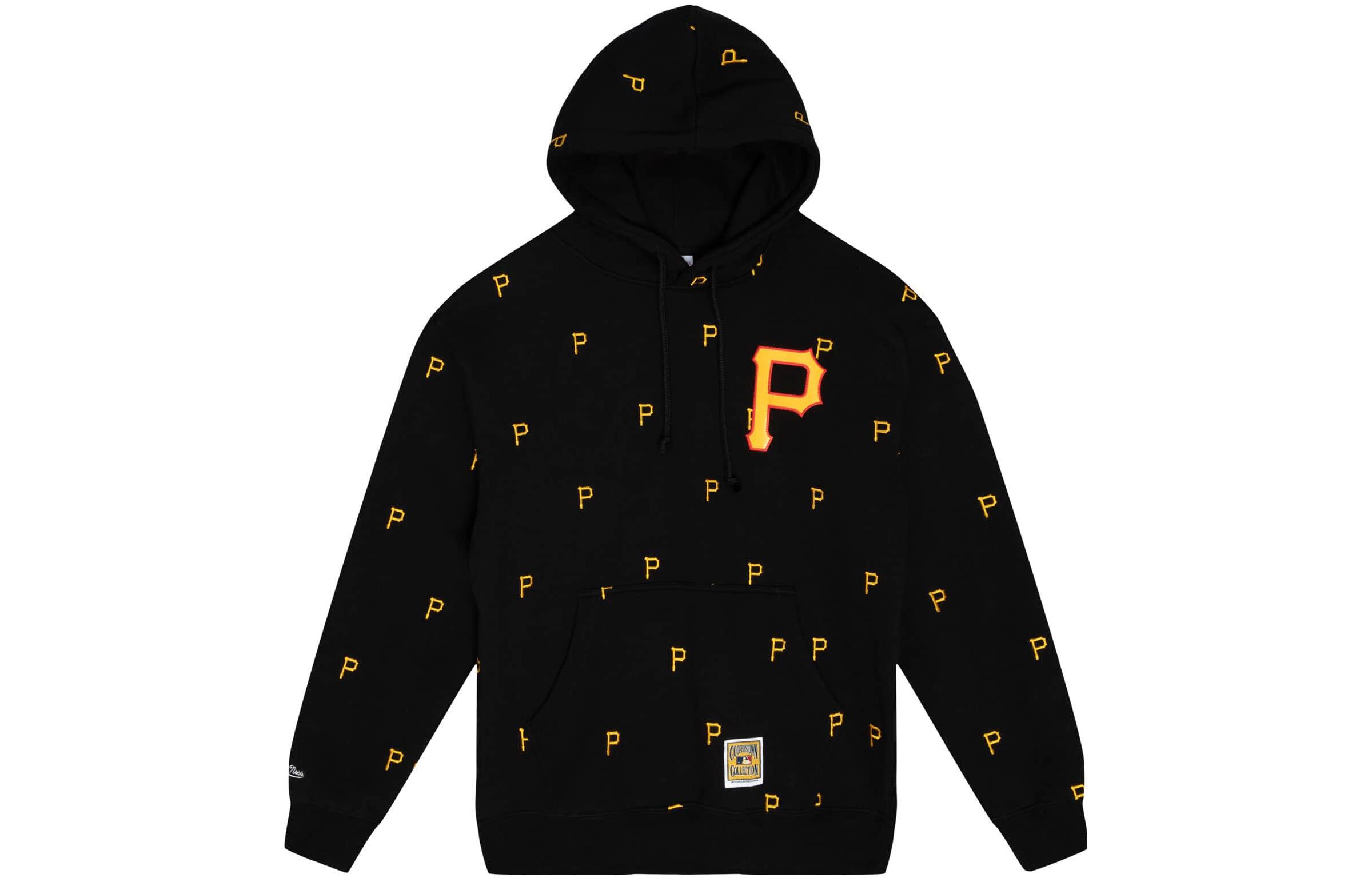 Mitchell Ness Mitchell & Ness Black Hoodie with Character Graphic Design FPHD5901-CBHYYPPPBLCK