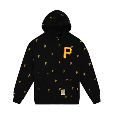 Mitchell Ness Mitchell & Ness Black Hoodie with Character Graphic Design FPHD5901-CBHYYPPPBLCK