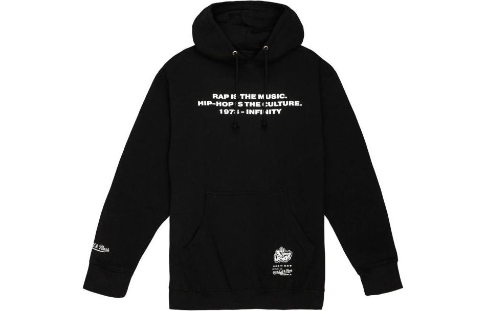 Mitchell Ness Mitchell & Ness Black Hoodie with Numeric and Letter Print FPHD6678-SF4YYPPPBLCK