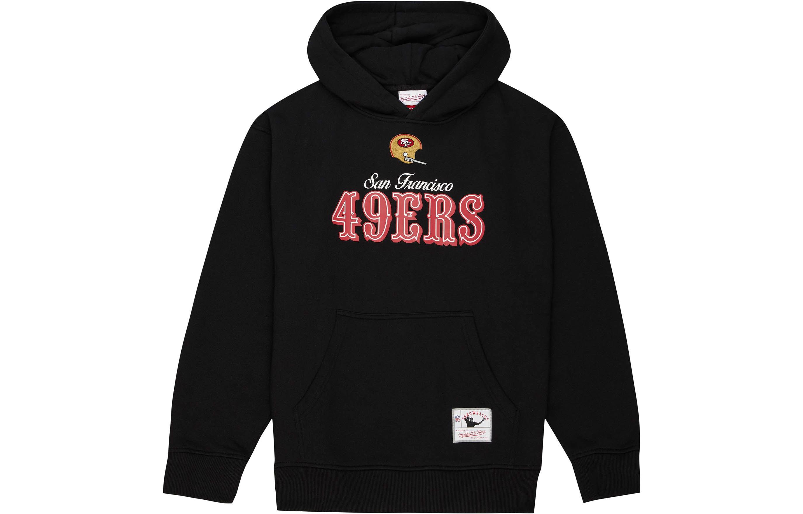 Mitchell Ness Mitchell & Ness Black Letter Graphic Pullover Hoodie GPOTMO22204-HOUBLCK
