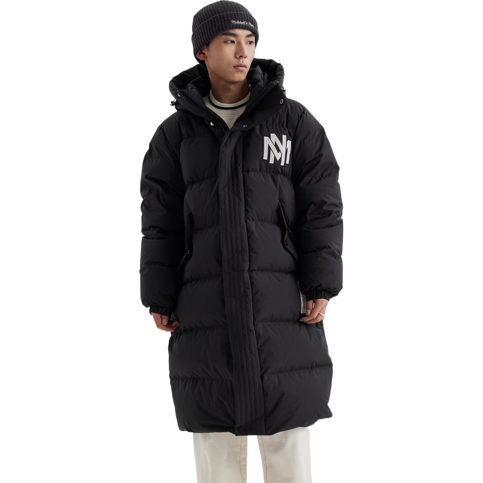 Cheap Mitchell & Ness Jaket Hoodie Puffer Hitam Unisex dengan Resleting Tersembunyi. MNYZAWTODW31-BLK