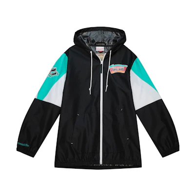 Mitchell Ness Mitchell & Ness Black Long Sleeve Button-Up Letter Print Jacket OJBF5376-GSWYYPPPBLCK
