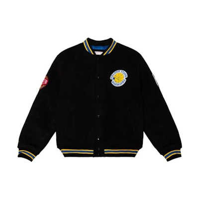 Mitchell Ness Mitchell & Ness Black Loose Fit Crewneck Pullover Sweatshirt FCPO5512-AFAYYPPPBLCK