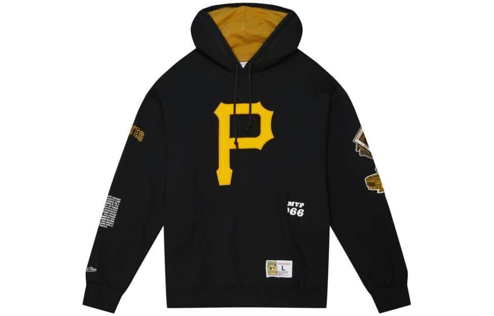 Mitchell Ness Mitchell & Ness Black Patchwork Baseball Collar Jacket OJBF5516-BSAYYPPPBLCK